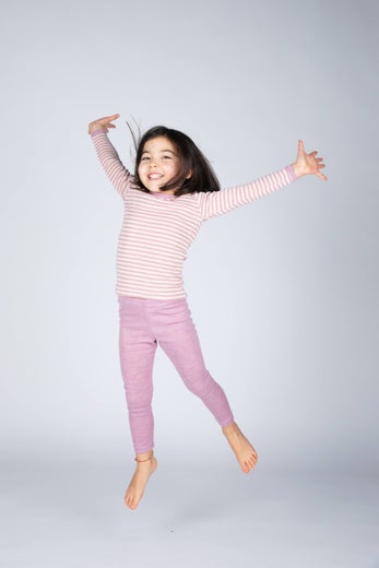 Lasten merinovilla-kerrasto rose