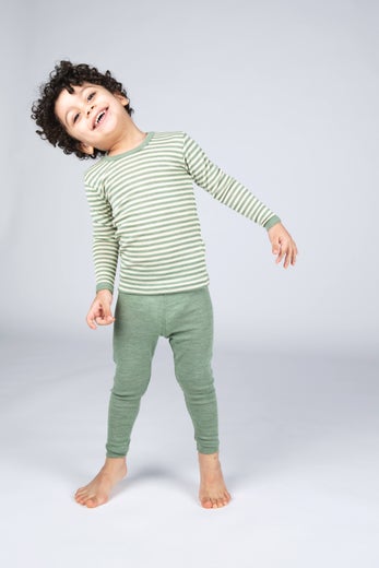 Lasten merinovilla-kerrasto salvia