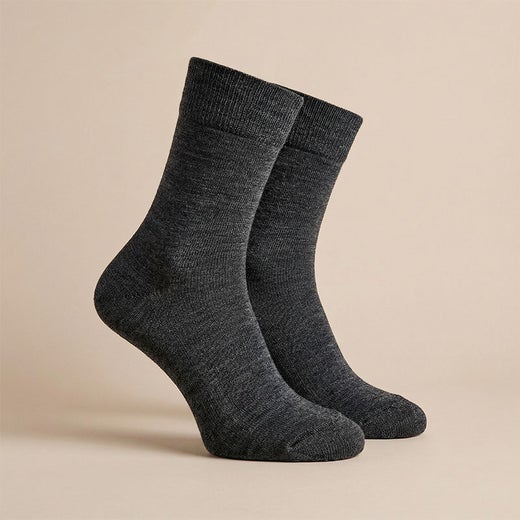 Ohuet alpakka-villasukat, harmaa